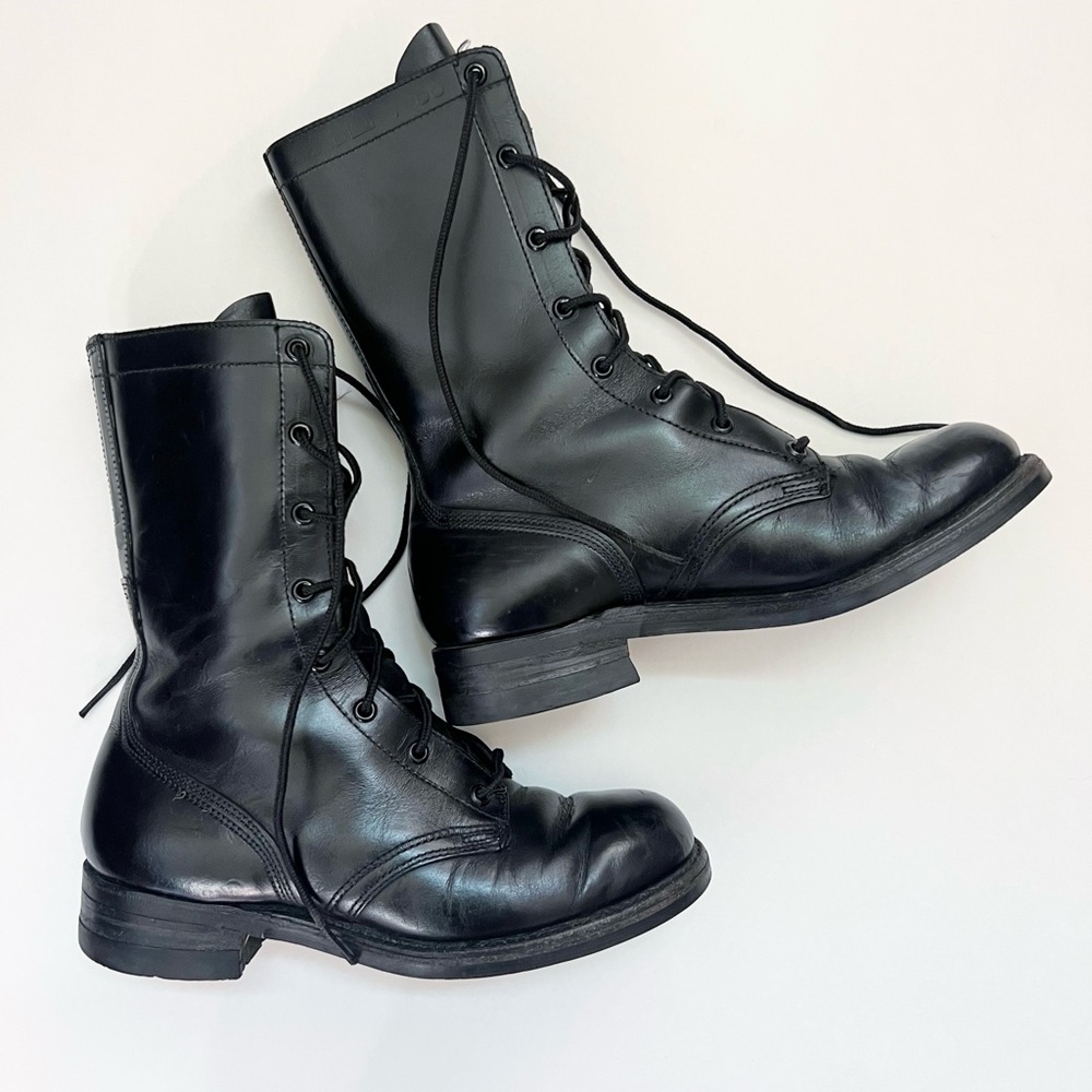 Men's Vintage GJ / B.F. Goodrich Black Combat Boot BFG Sz 7 Army Military 1968